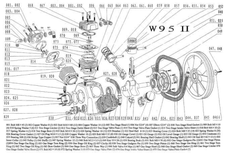 Поршень I ст. 053W95II для поршневого блока W95-10 (10 бар) фото